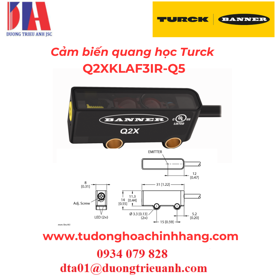 Cảm biến quang học Turck Q2XKLAF3IR-Q5