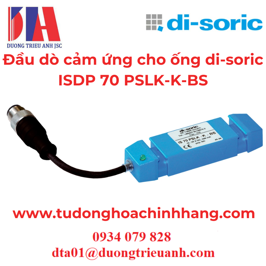 Đầu dò cảm ứng cho ống di-soric ISDP 70 PSLK-K-BS