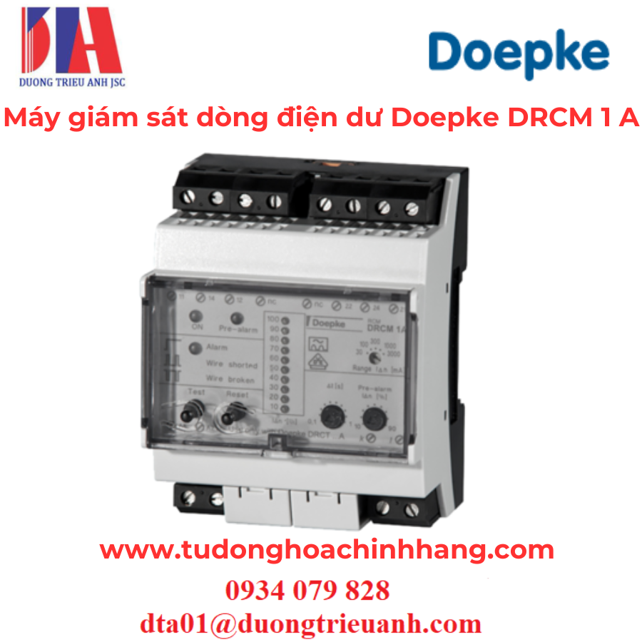 Máy giám sát dòng điện dư DoepkeDRCM 1 A