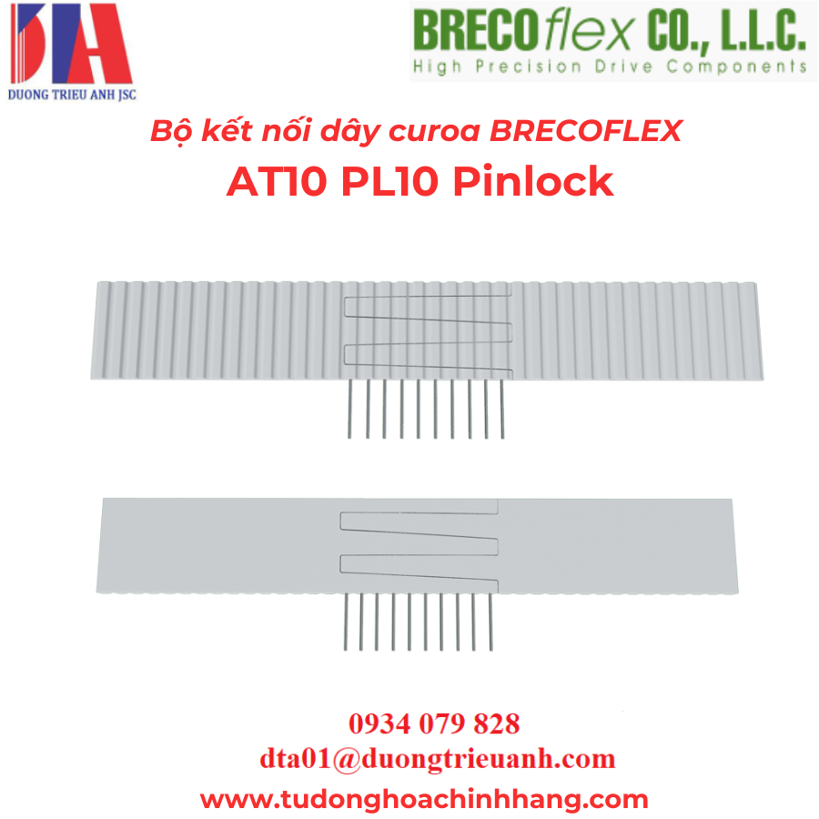 Bộ kết nối dây curoa BRECOFLEX AT10 PL10 Pinlock