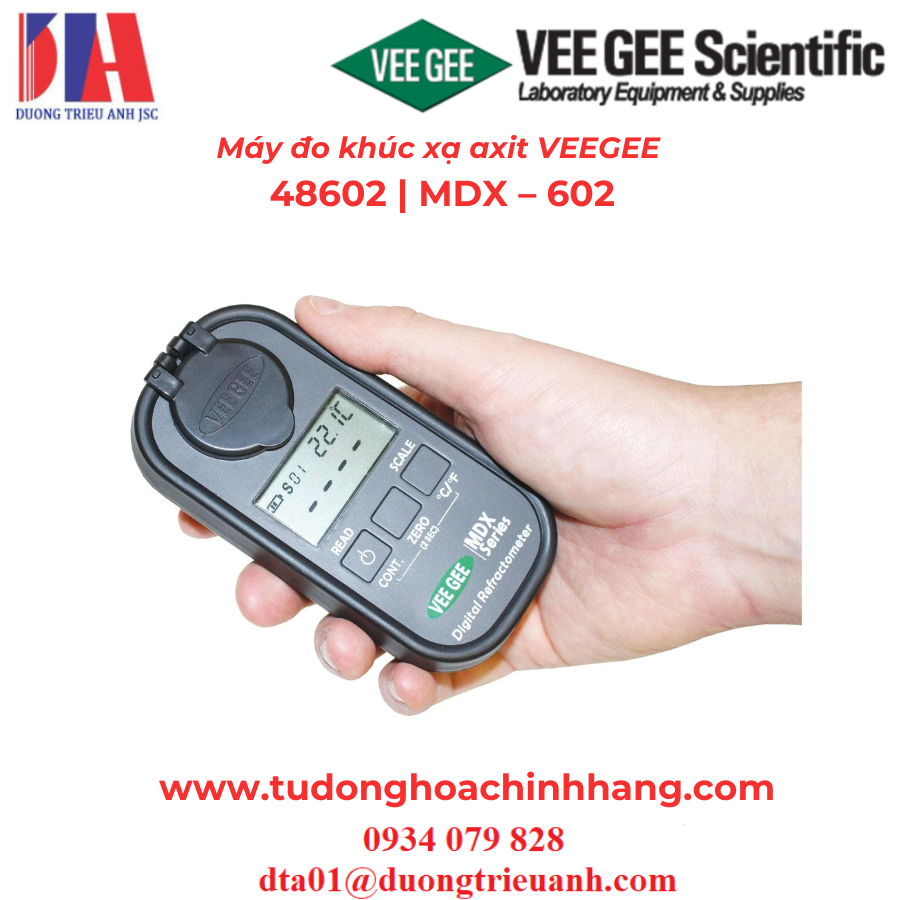 Máy đo khúc xạ axit VEEGEE 48602 MDX – 602 (1)