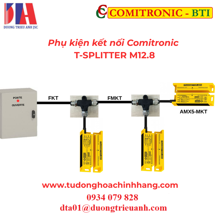 Phụ kiện kết nối Comitronic T-SPLITTER M12.8 (1)