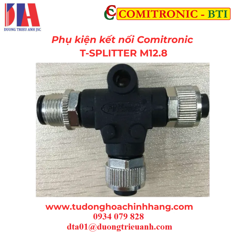 Phụ kiện kết nối Comitronic T-SPLITTER M12.8