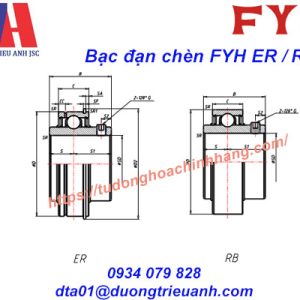 FYH ER / RB ER205-14 Bạc Đạn
