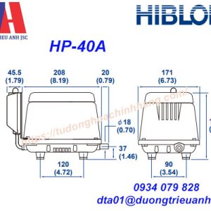 Hiblow HP-40A Máy Thổi Khí Mini
