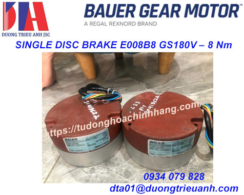 bauer-ma-phanh-SINGLE DISC BRAKE E008B8 GS180V – 8 Nm